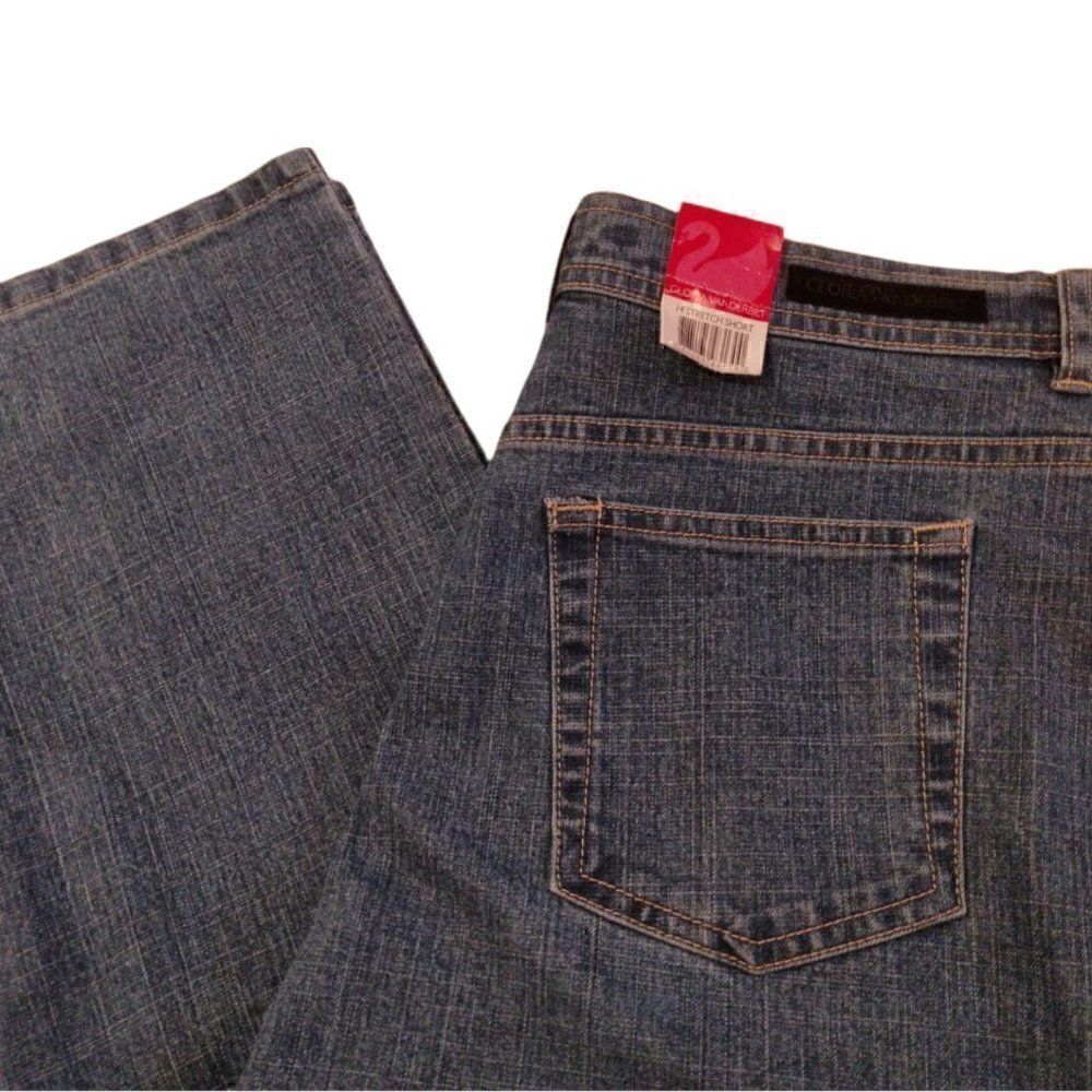 Womens New Gloria Vanderbilt Designer Jeans - sz. 14 Stretch Short